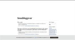 Desktop Screenshot of lenasbloggsvar.blogg.se