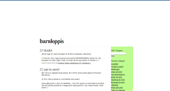 Desktop Screenshot of barnloppis.blogg.se