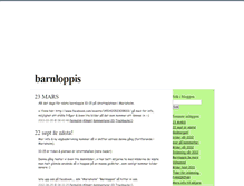Tablet Screenshot of barnloppis.blogg.se