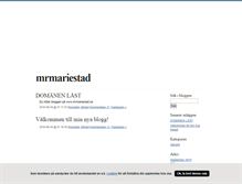 Tablet Screenshot of mrmariestad.blogg.se