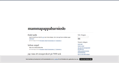 Desktop Screenshot of mammapappabarnioslo.blogg.se