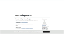 Desktop Screenshot of neverendingcrushes.blogg.se