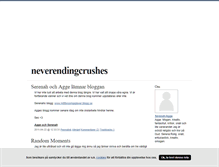 Tablet Screenshot of neverendingcrushes.blogg.se