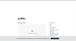 Desktop Screenshot of joelfilm.blogg.se