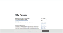 Desktop Screenshot of mikapackalen.blogg.se