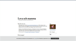 Desktop Screenshot of lovaochmamma.blogg.se