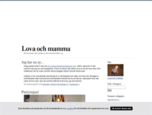 Tablet Screenshot of lovaochmamma.blogg.se