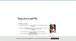 Desktop Screenshot of peaceloveandme.blogg.se