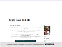 Tablet Screenshot of peaceloveandme.blogg.se