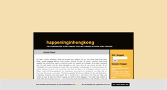 Desktop Screenshot of happeninginhongkong.blogg.se
