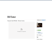 Tablet Screenshot of djenter.blogg.se