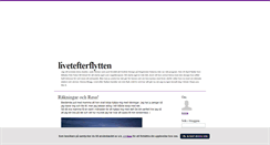 Desktop Screenshot of livetefterflytten.blogg.se