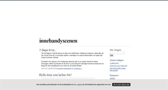 Desktop Screenshot of innebandyscenen.blogg.se