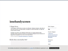 Tablet Screenshot of innebandyscenen.blogg.se
