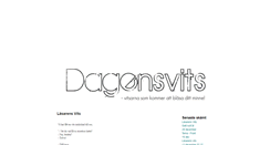 Desktop Screenshot of dagensvits.blogg.se