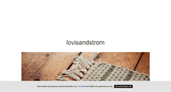 Desktop Screenshot of lovisandstrom.blogg.se