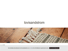 Tablet Screenshot of lovisandstrom.blogg.se