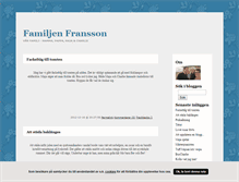 Tablet Screenshot of familjenfranssons.blogg.se