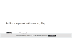 Desktop Screenshot of fashionisnotimportantitseverything.blogg.se