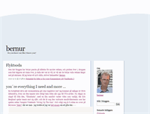 Tablet Screenshot of bernur.blogg.se