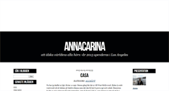 Desktop Screenshot of annacarina.blogg.se