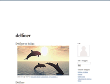 Tablet Screenshot of delfiner.blogg.se