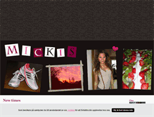 Tablet Screenshot of mickiiss.blogg.se