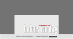 Desktop Screenshot of helensvardag.blogg.se
