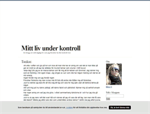 Tablet Screenshot of mittlivunderkontroll.blogg.se