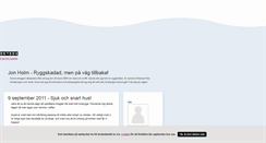 Desktop Screenshot of jonholm.blogg.se