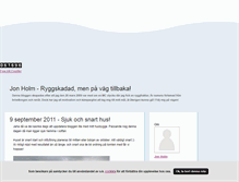 Tablet Screenshot of jonholm.blogg.se