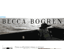 Tablet Screenshot of beccabogren.blogg.se