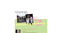 Desktop Screenshot of alexandrahellberg.blogg.se