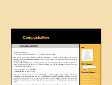 Tablet Screenshot of campushallen.blogg.se