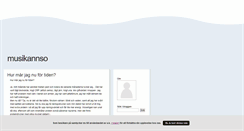 Desktop Screenshot of musikannso.blogg.se