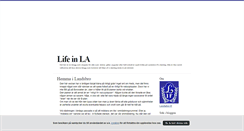 Desktop Screenshot of lifeinla.blogg.se