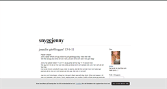 Desktop Screenshot of jennytjarnstrom.blogg.se
