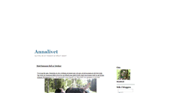 Desktop Screenshot of annalivet.blogg.se