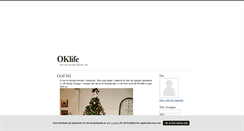 Desktop Screenshot of oklife.blogg.se