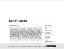 Tablet Screenshot of karinmolander.blogg.se