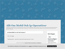 Tablet Screenshot of mobiloperatorer.blogg.se