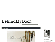 Tablet Screenshot of behindmydoor.blogg.se