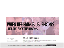 Tablet Screenshot of mjd.blogg.se