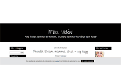 Desktop Screenshot of missviden.blogg.se