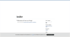 Desktop Screenshot of insider.blogg.se