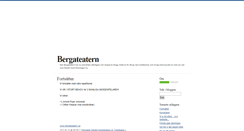 Desktop Screenshot of bergateatern.blogg.se