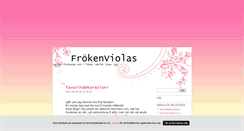 Desktop Screenshot of frokenviolas.blogg.se