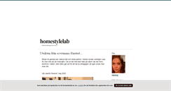 Desktop Screenshot of homestylelab.blogg.se