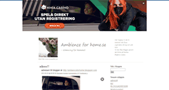 Desktop Screenshot of ambienceforhome.blogg.se