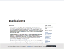 Tablet Screenshot of matildaikorea.blogg.se